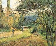 Camille Pissarro Pang plans scenery Schwarz oil on canvas